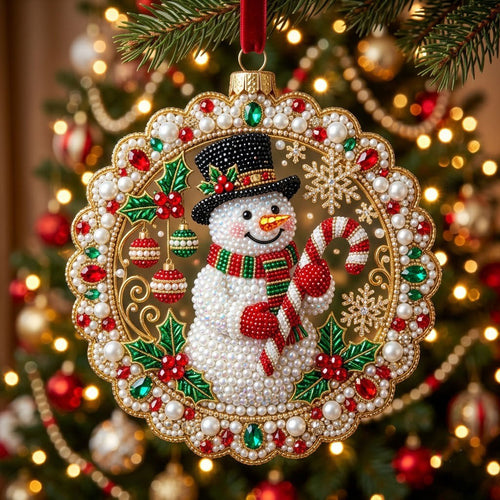 Christmas Snowman Christmas Mica Ornament GFTONMU2315
