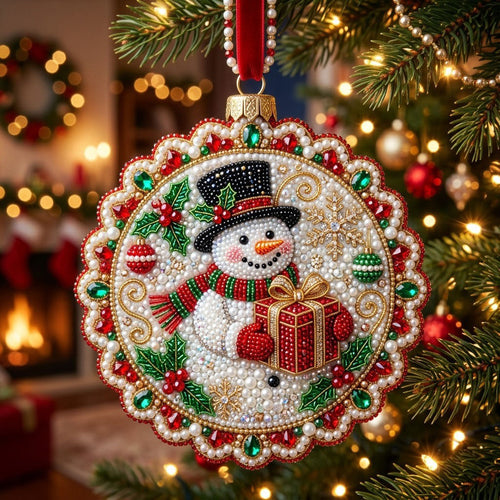 Christmas Snowman Christmas Mica Ornament GFTONMU2316