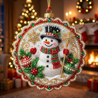 Christmas Snowman Christmas Mica Ornament GFTONMU2317