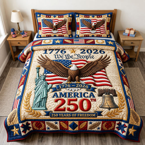 Liberty Legacy 3-Piece Quilted Bedding Set GFTONMU2325