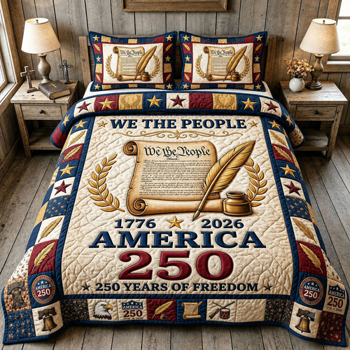 Liberty Legacy 3-Piece Quilted Bedding Set GFTONMU2326