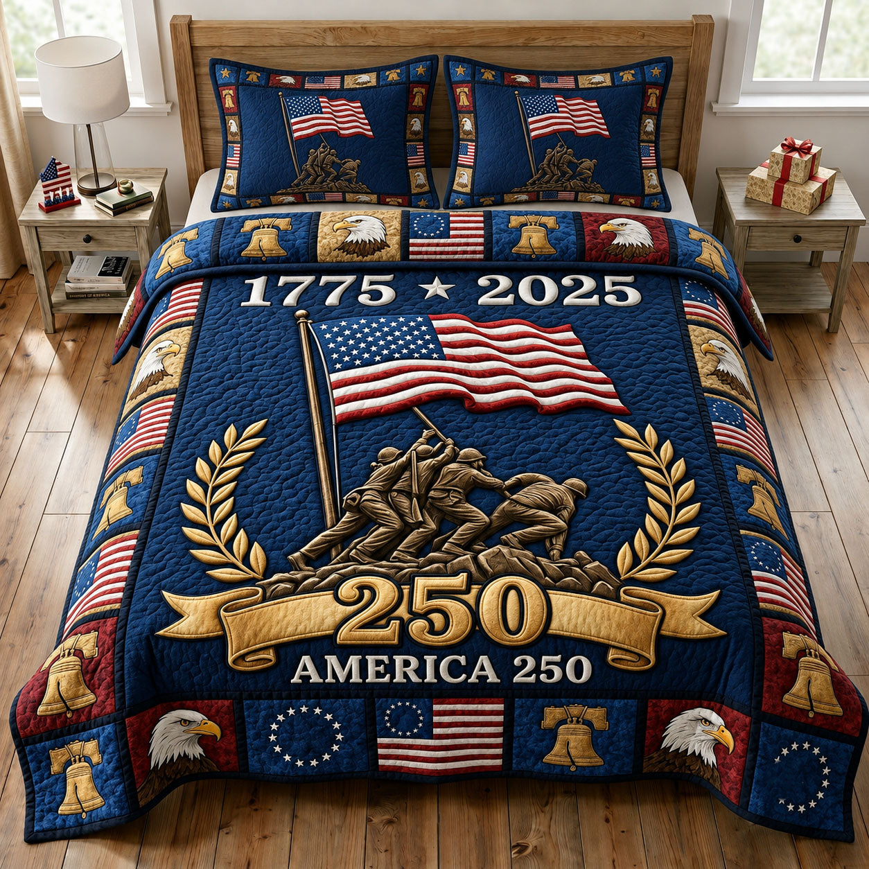 Liberty Legacy 3-Piece Quilted Bedding Set GFTONMU2327