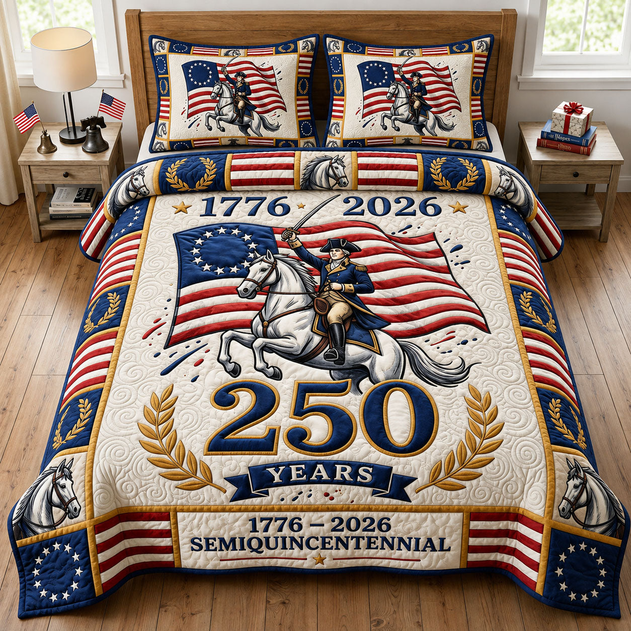 Liberty Legacy 3-Piece Quilted Bedding Set GFTONMU2328