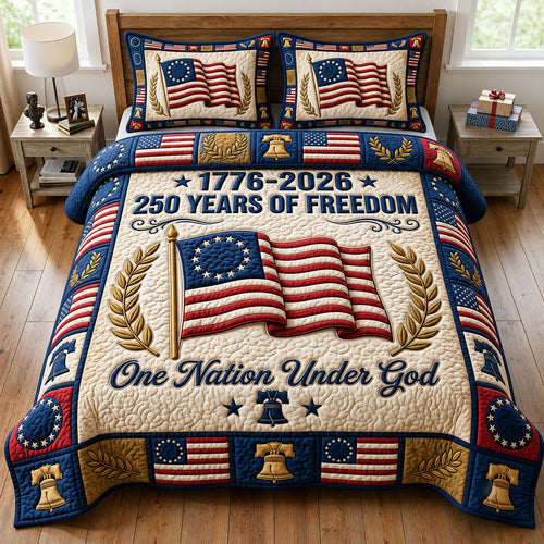 Liberty Legacy 3-Piece Quilted Bedding Set GFTONMU2329