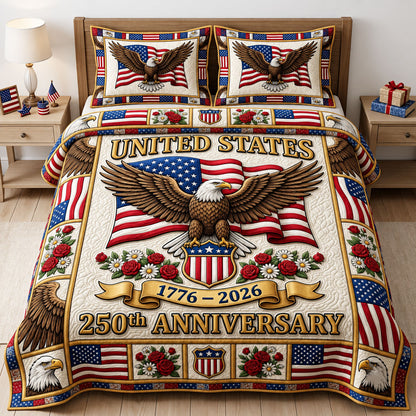 Liberty Legacy 3-Piece Quilted Bedding Set GFTONMU2330