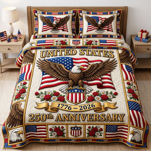Liberty Legacy 3-Piece Quilted Bedding Set GFTONMU2330