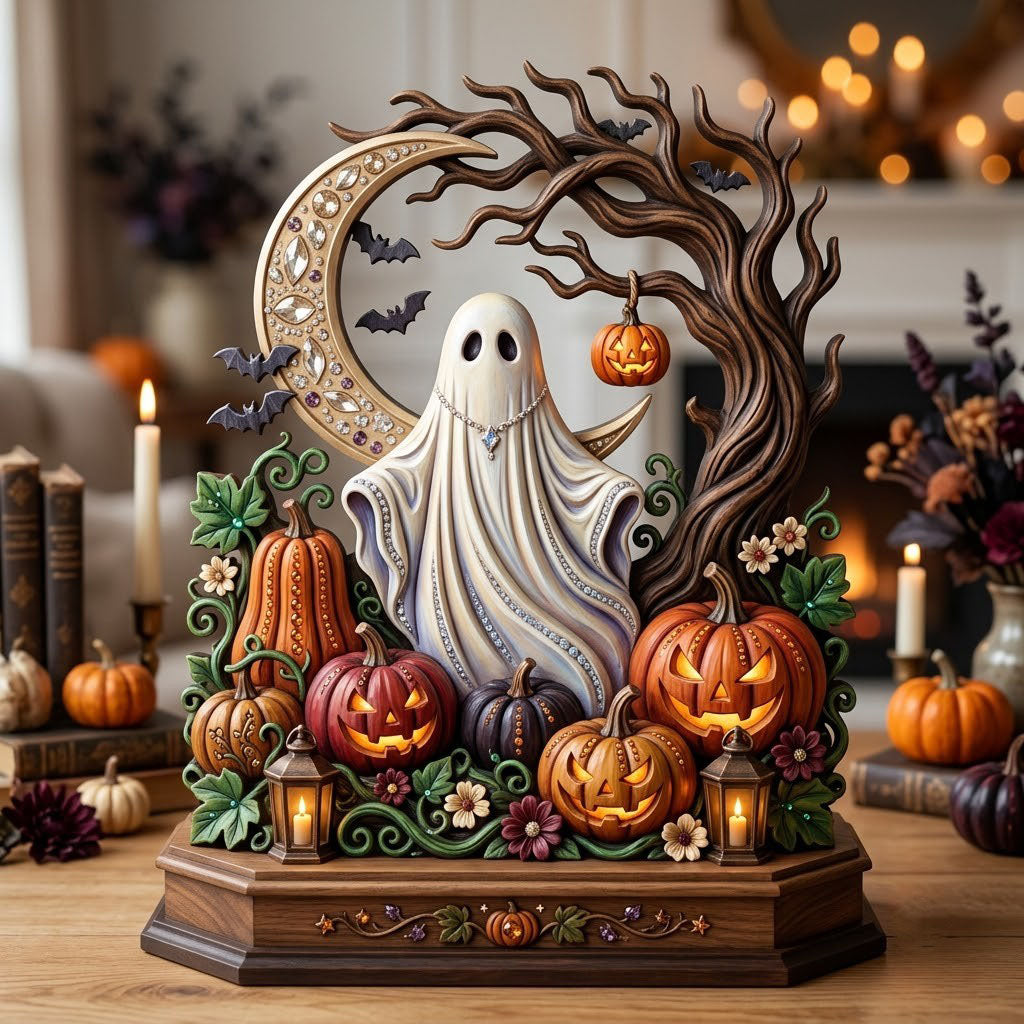 Haunted Halloween Wooden Block 3-Layers GFTONMU2333