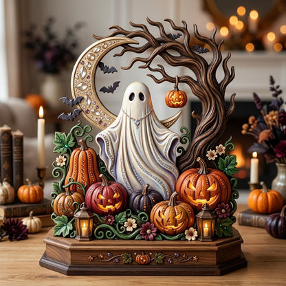 Haunted Halloween Wooden Block 3-Layers GFTONMU2333