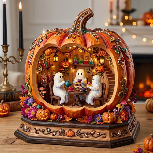 Haunted Halloween Wooden Block 3-Layers GFTONMU2334