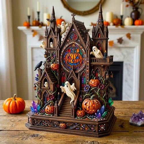 Haunted Halloween Wooden Block 3-Layers GFTONMU2336