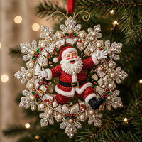 Santa Claus Christmas Mica Ornament GFTONMU2387