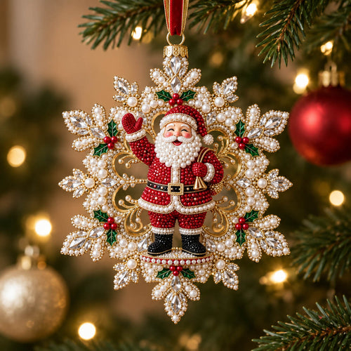 Santa Claus Christmas Mica Ornament GFTONMU2390