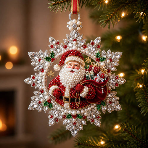 Santa Claus Christmas Mica Ornament GFTONMU2392