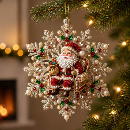 Santa Claus Christmas Mica Ornament GFTONMU2393