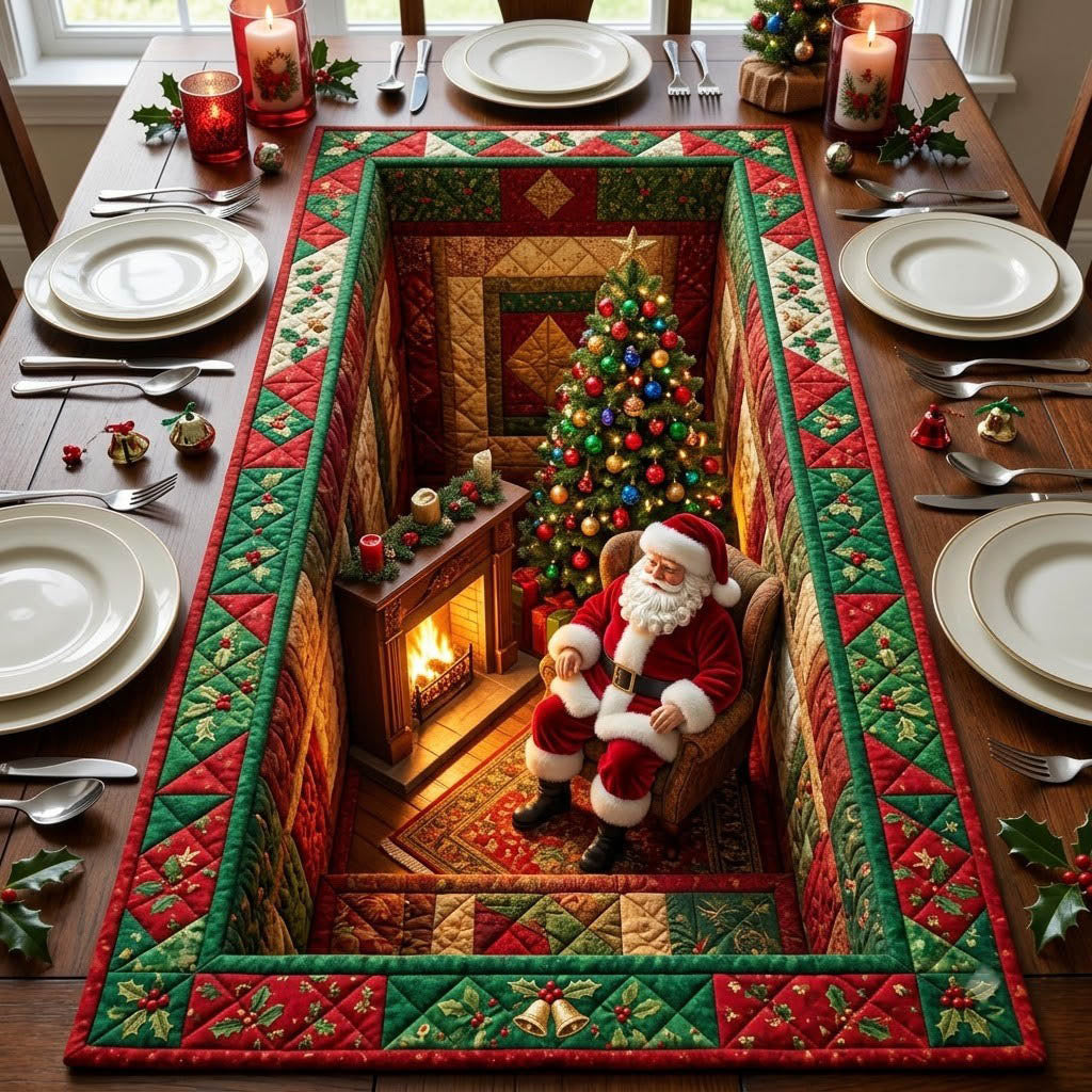 Santa Claus Quilted Table Runner GFTONMU2400
