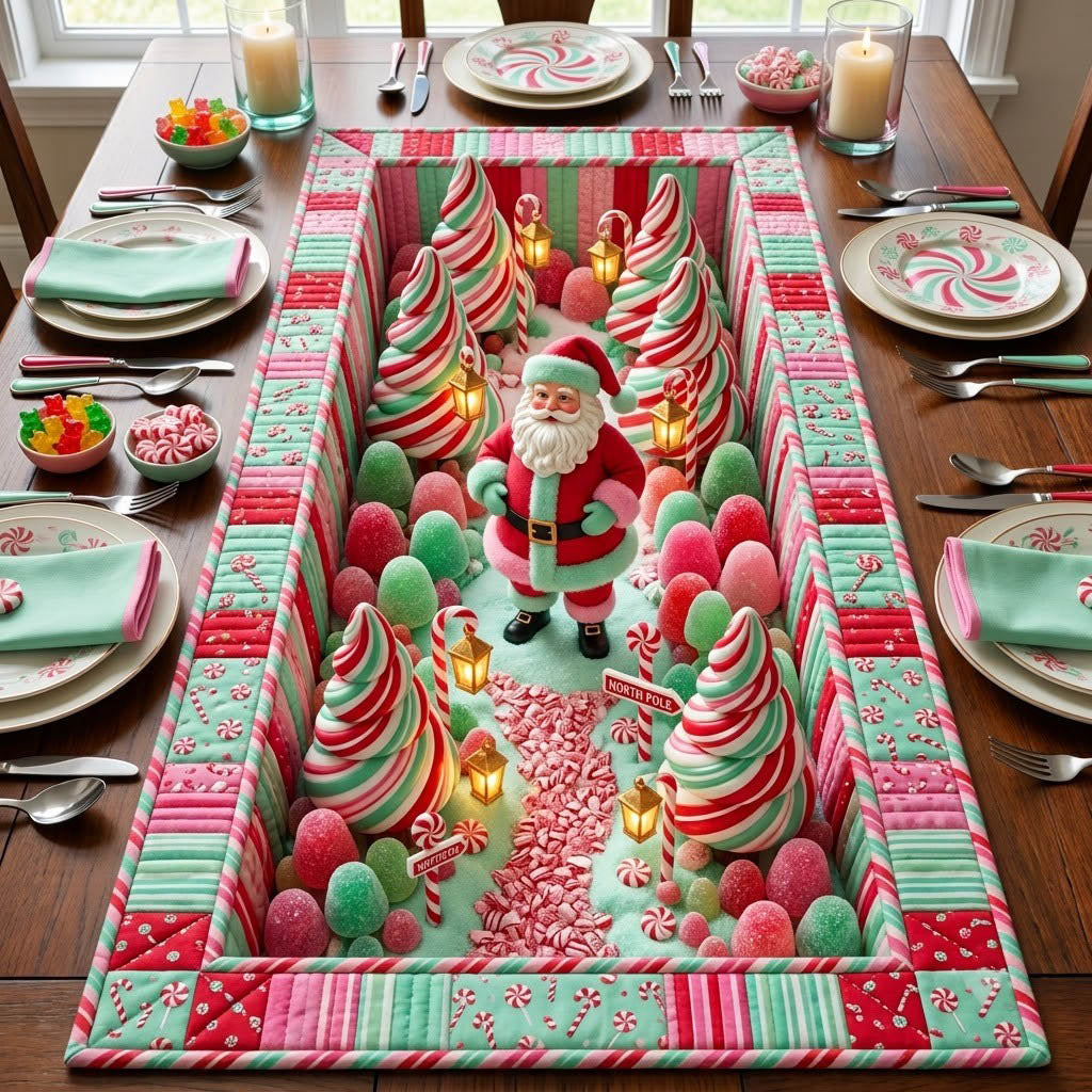 Santa Claus Quilted Table Runner GFTONMU2403