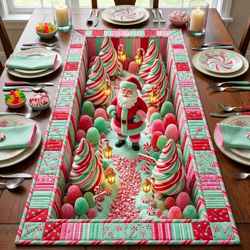 Santa Claus Quilted Table Runner GFTONMU2403