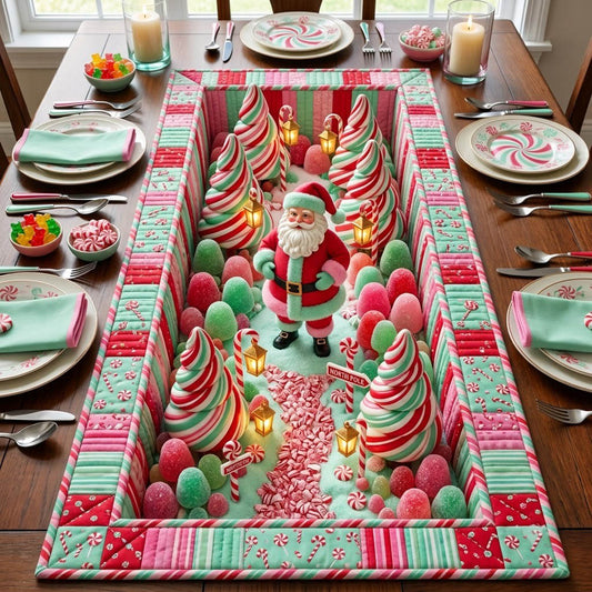 Santa Claus Quilted Table Runner GFTONMU2403