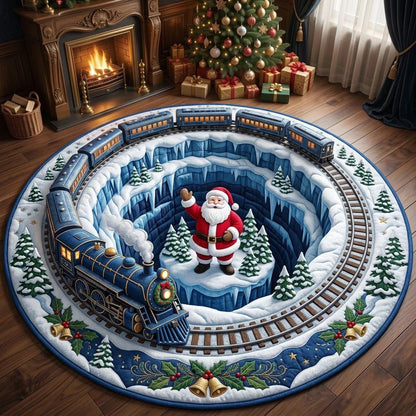 Santa Claus Quilted Round Mat GFTONMU2487