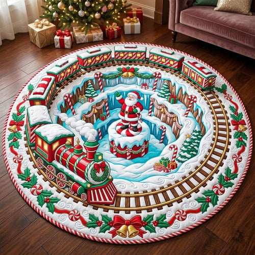 Santa Claus Quilted Round Mat GFTONMU2492