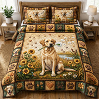 Dog Lover 3-Piece Quilted Bedding Set GFTONMU2523
