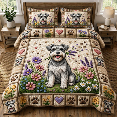 Dog Lover 3-Piece Quilted Bedding Set GFTONMU2525