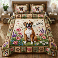 Dog Lover 3-Piece Quilted Bedding Set GFTONMU2526