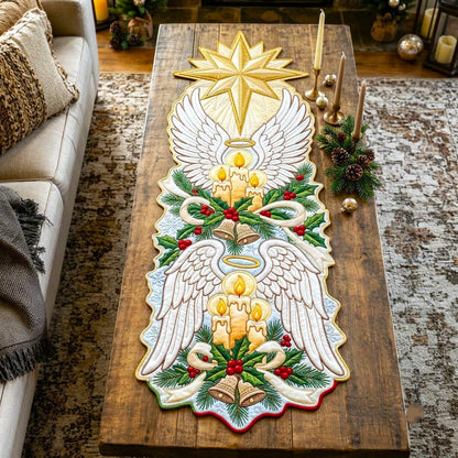 Christmas Spirit Custom Shape Quilted Table Runner GFTONMU2725