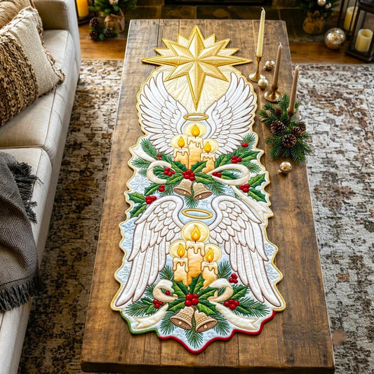Christmas Spirit Custom Shape Quilted Table Runner GFTONMU2725