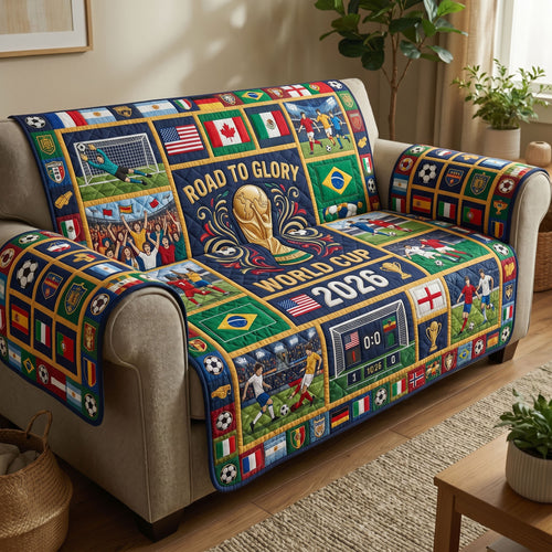 World Cup Quilted Sofa Cover GFTONMU275
