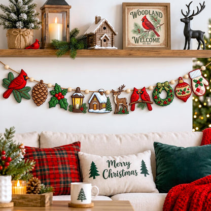 Christmas Spirit Custom Shape Quilted Garland GFTONMU2753