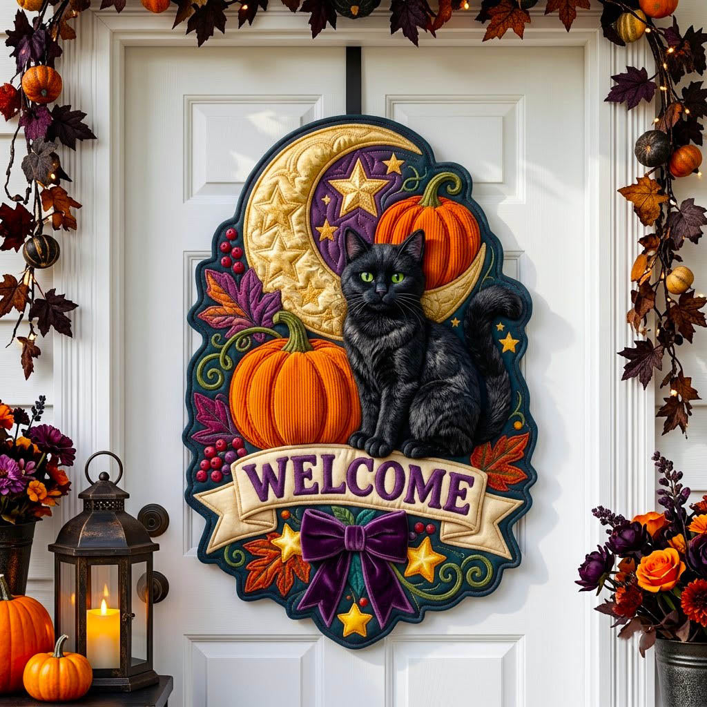 Haunted Halloween Custom Shape Quilted Door Hanger GFTONMU2758