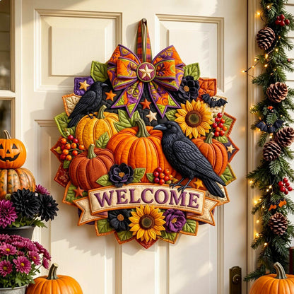 Haunted Halloween Custom Shape Quilted Door Hanger GFTONMU2759
