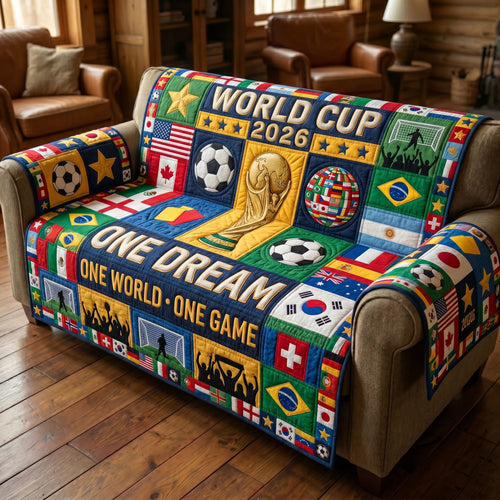 World Cup Quilted Sofa Cover GFTONMU276