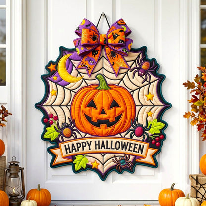 Haunted Halloween Custom Shape Quilted Door Hanger GFTONMU2761