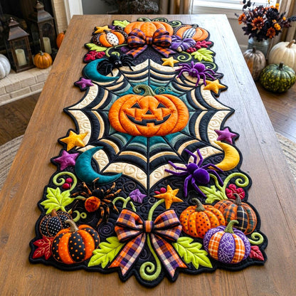Haunted Halloween Custom Shape Quilted Table Runner GFTONMU2766