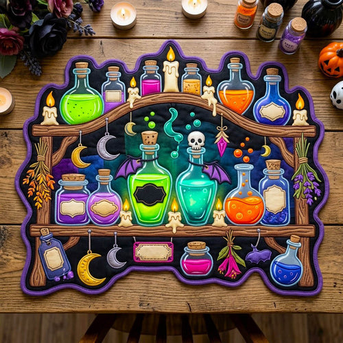 Haunted Halloween Custom Shape Quilted Placemat GFTONMU2768