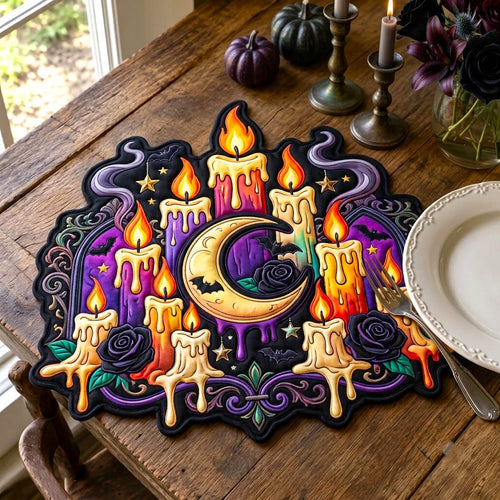 Haunted Halloween Custom Shape Quilted Placemat GFTONMU2769