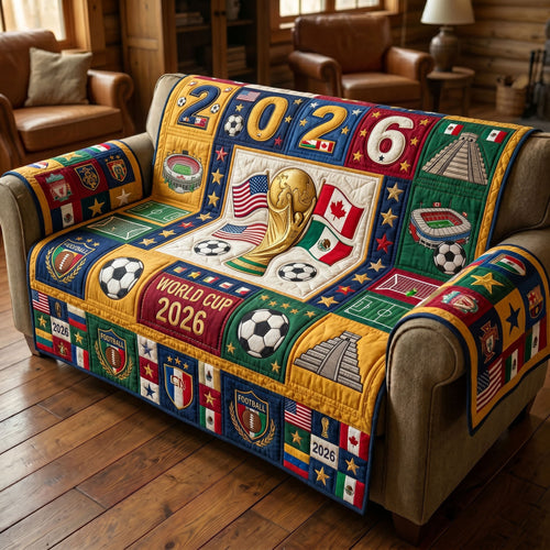 World Cup Quilted Sofa Cover GFTONMU277