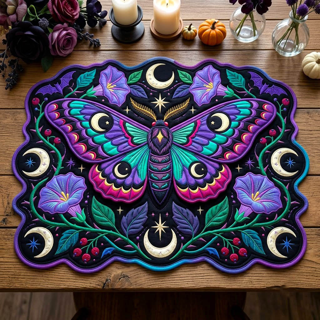 Haunted Halloween Custom Shape Quilted Placemat GFTONMU2773
