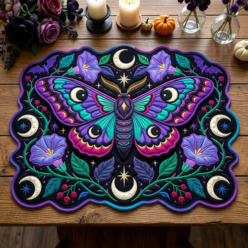 Haunted Halloween Custom Shape Quilted Placemat GFTONMU2773