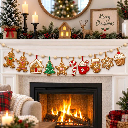Christmas Spirit Custom Shape Quilted Garland GFTONMU2818