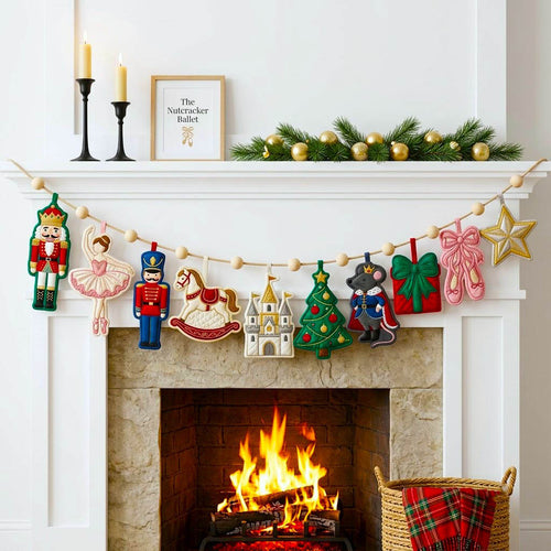Christmas Spirit Custom Shape Quilted Garland GFTONMU2819