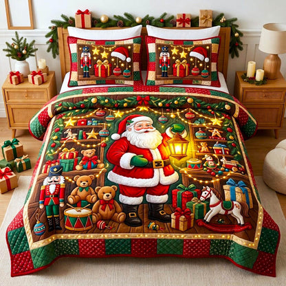 Christmas Spirit 3-Piece Quilted Bedding Set GFTONMU2866