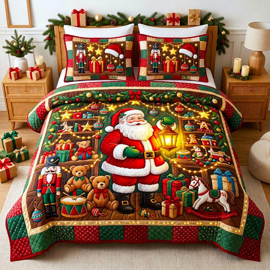 Christmas Spirit 3-Piece Quilted Bedding Set GFTONMU2866