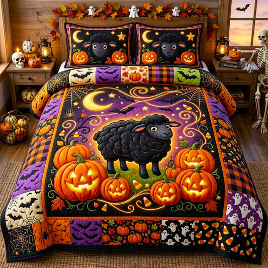 Farmhouse Sheep 3-Piece Quilted Bedding Set GFTONMU2924