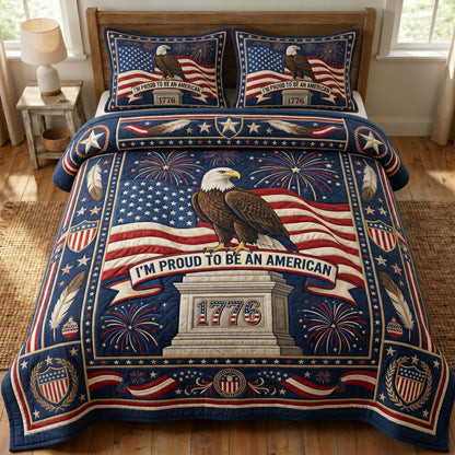 Heritage Patch 3-Quilted Bedding Set GFTONMU295
