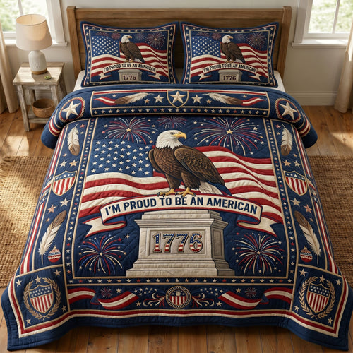 Heritage Patch 3-Quilted Bedding Set GFTONMU295