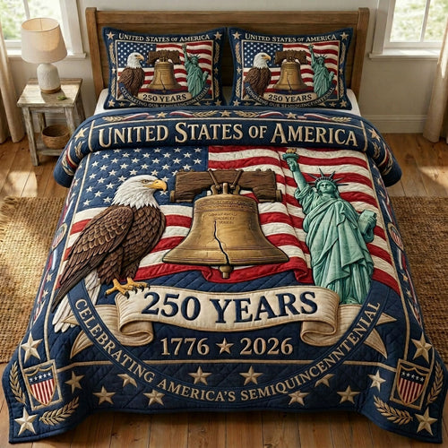 Heritage Patch 3-Quilted Bedding Set GFTONMU296