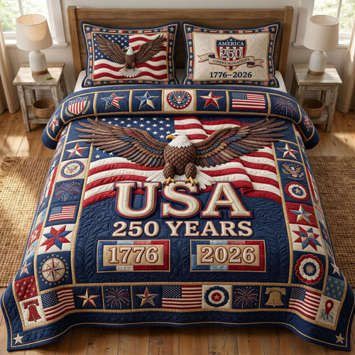Heritage Patch 3-Quilted Bedding Set GFTONMU298